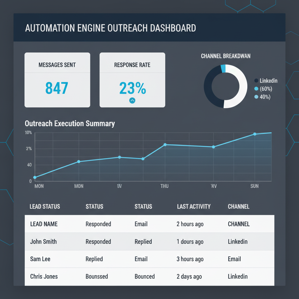 Outreach & Automation Engine screenshot 1